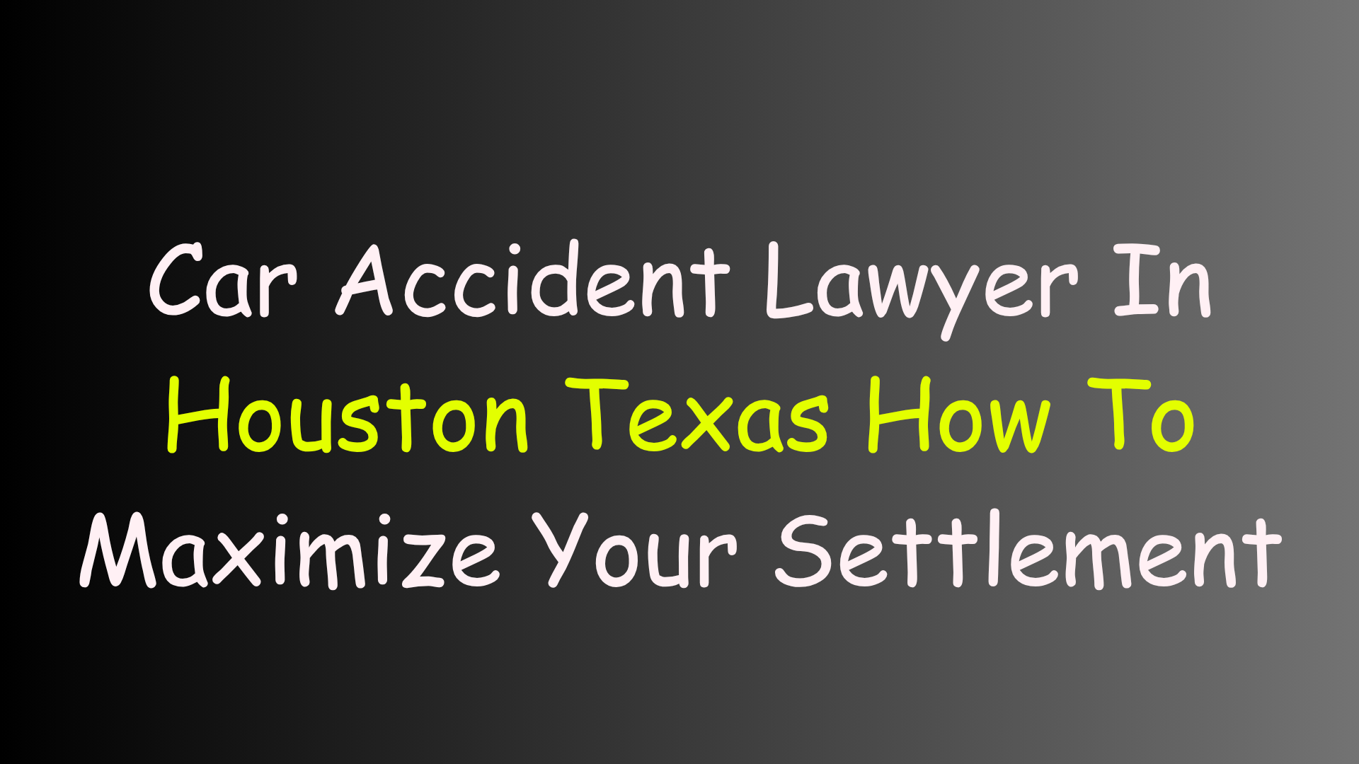 car accident lawyer in Houston Texas