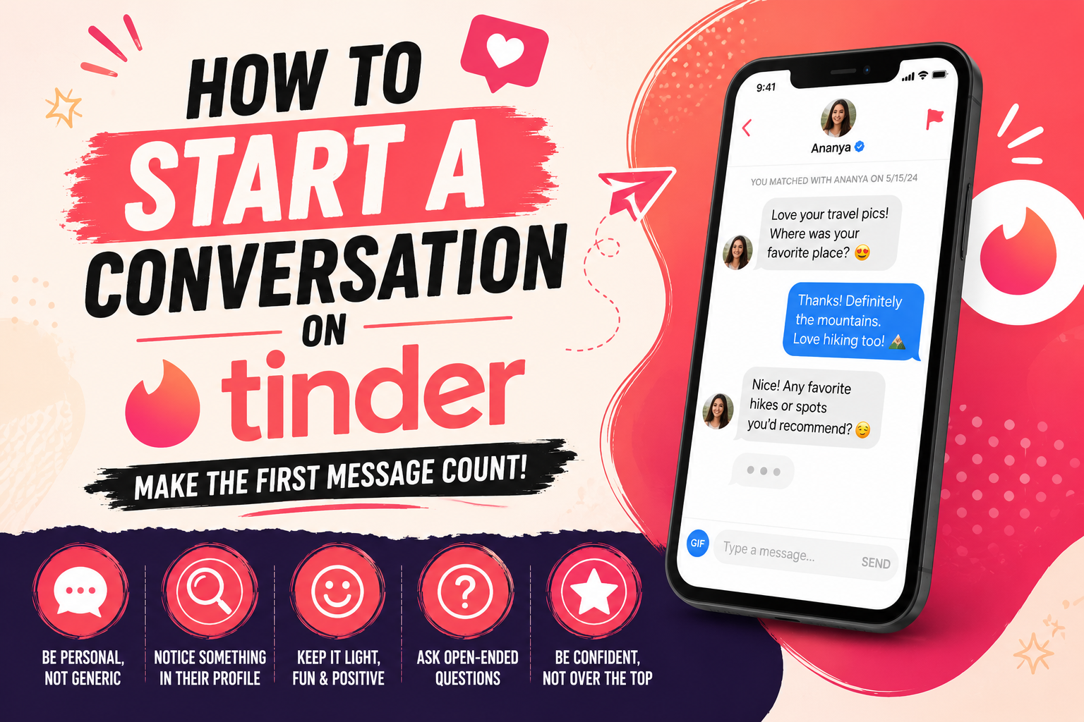 How to Start a Conversation on Tinder