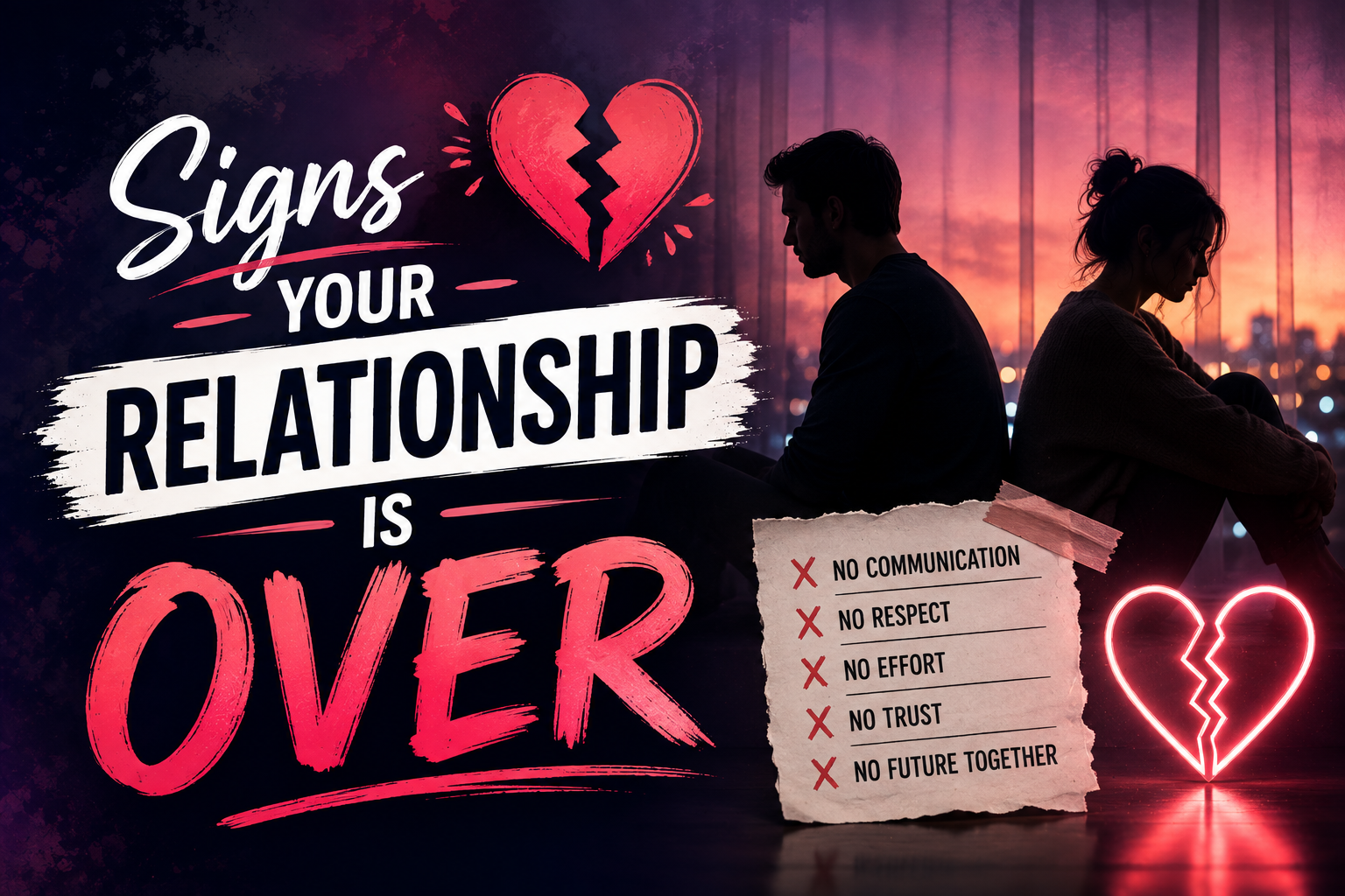 Signs Your Relationship Is Over
