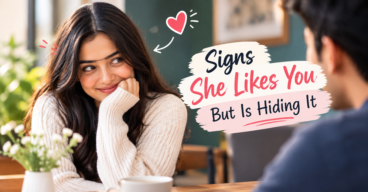 Signs She Likes You But Is Hiding It